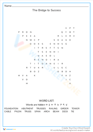 The Bridge to Success Worksheet