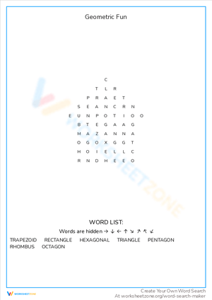 Geometric Fun: An Engaging Math Worksheet