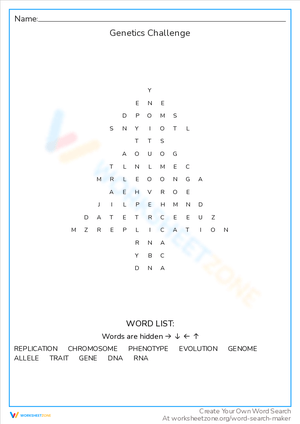Take the Genetics Challenge: An Advanced Worksheet