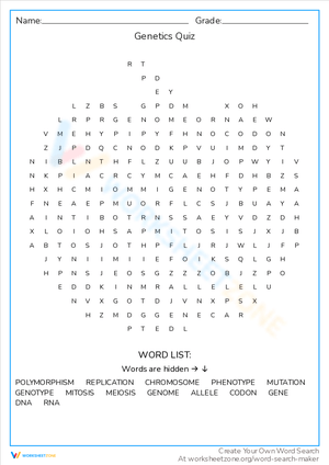 Test Your Knowledge: A Genetics Quiz Worksheet