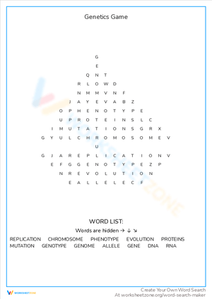 Play the Genetics Game: An Interactive Worksheet