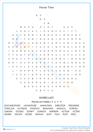 Enjoy Movie Time Activity