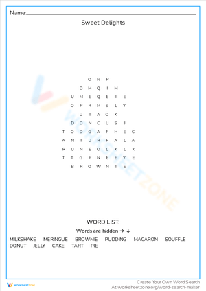 Enjoy Sweet Delights: A Fun Learning Worksheet