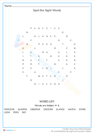 Spot the Sight Words: Fun Reading Practice!
