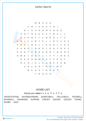 Engage with Jumbo Sports and Build Vocabulary