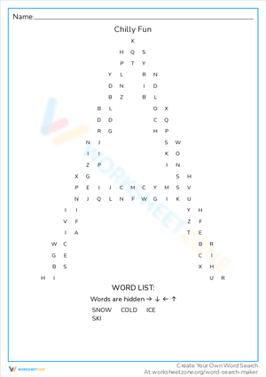 Engaging Chilly Themed Worksheet