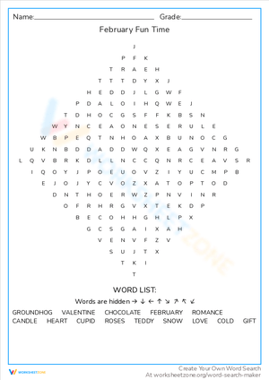 Exciting February Fun Time Worksheet