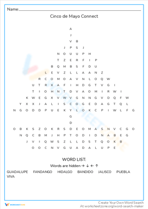 Connect the Dots: Cinco de Mayo Fun Worksheet