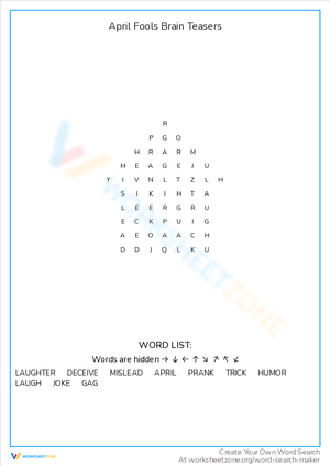 April Fools Brain Teasers