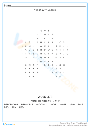 4th of July Search: Find Patriotic Items!