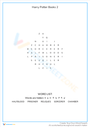 Harry Potter Books 2 Word Search: Magical Titles