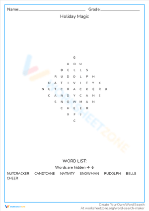 Holiday Magic: A Word Search Adventure