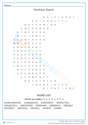 Kindness Search