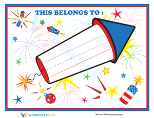Festive 4th of July Label Activity