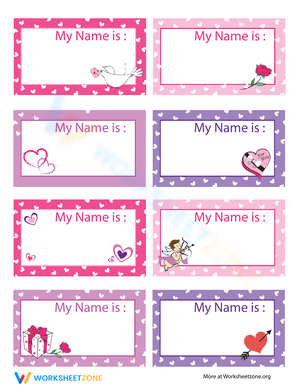 Create Valentine's Day Tags with this Fun Worksheet