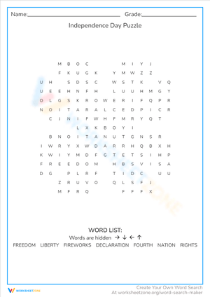 Independence Day Puzzle