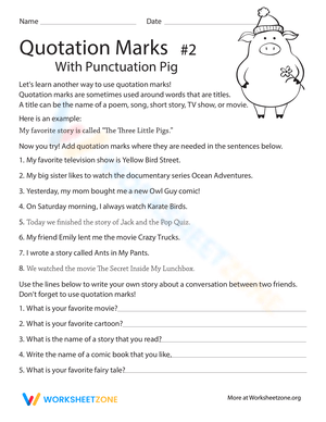 Punctuation: Quotation Marks & Titles