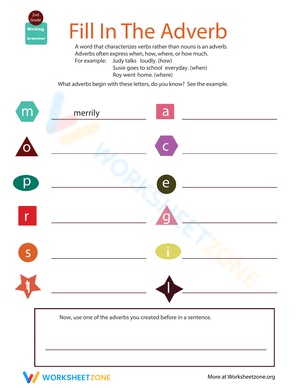 Adverbs: Adverb ABCs Learning
