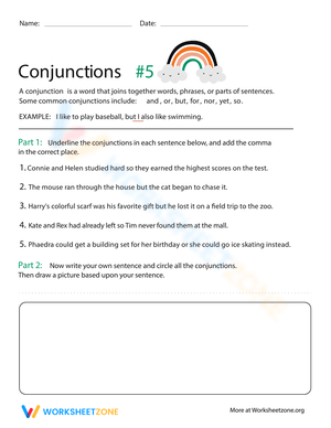 Conjunctions 5: Enhancing Sentence Structure