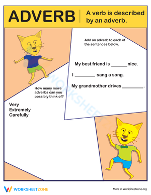 Fill in the Adverb Worksheet