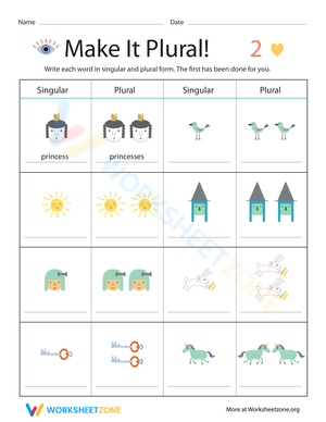 Grip Grammar: Plural Nouns II