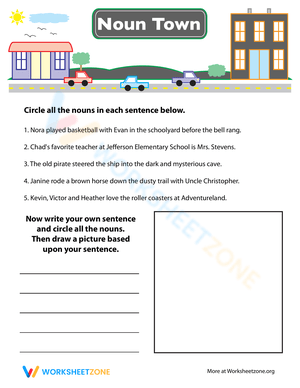 Grade 1 Proper Nouns Worksheets 2024