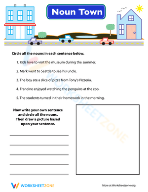 Grade 1 Proper Nouns Worksheets 2024