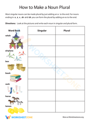 Plural Words Ending in -s