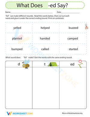 What Does ED Say? Past Tense Verbs