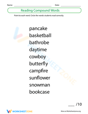 Reading Fun: Identifying Compound Words in Context