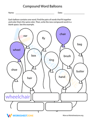 Ballooning Words: Compound Words Made Fun