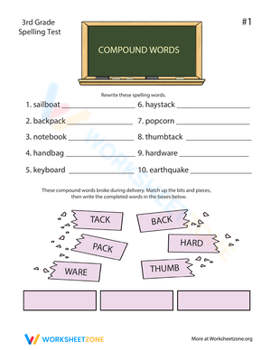 3rd Grade Spelling: Mastering Compound Words