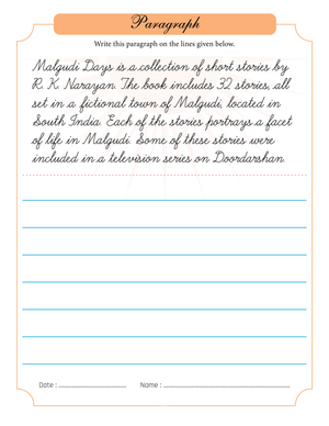 Monsoon Handwriting Practice Sheet for Kids
