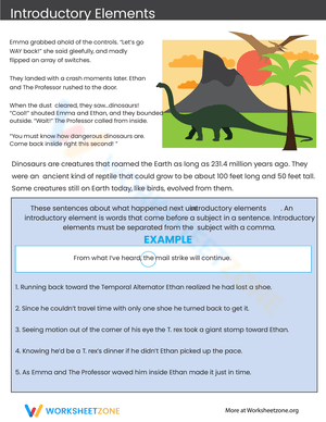 Introductory Elements: Enhancing Sentences