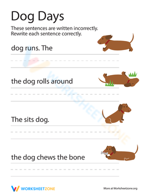 Rewrite Sentences Worksheet