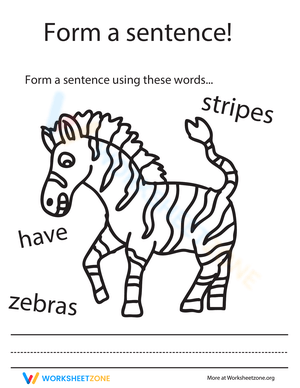 Make a Sentence Worksheet