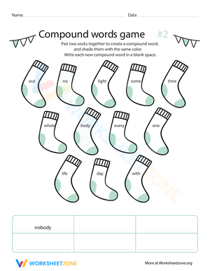 Grip Grammar: Compound Words Worksheet