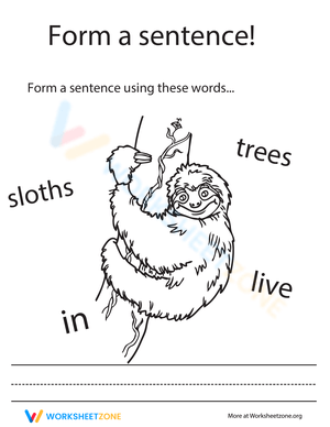 Make a Sentence Worksheet 8