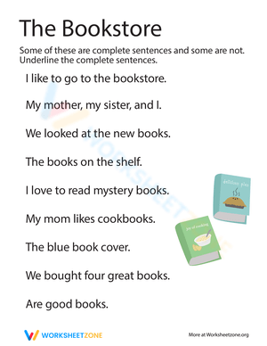 Sentence or Fragment Worksheet