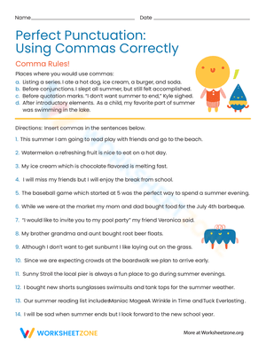 Punctuation: Commas in a Series