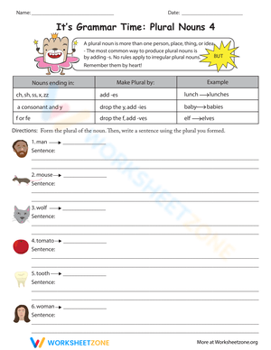 Practice Using Plural Nouns