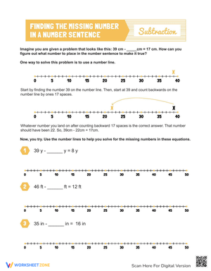 Finding The Missing Number In A Number Sentence