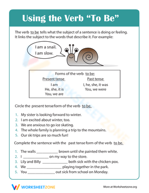 Grammar Basics: Verb to Be Worksheet