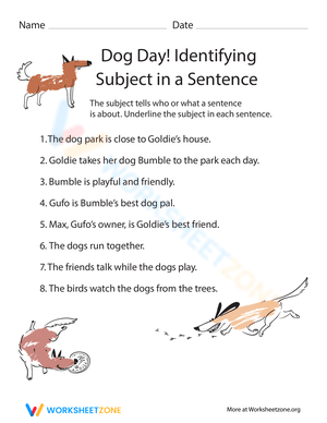 Dog Day Reading Comprehension