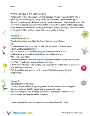 Using Quotation Marks Worksheet