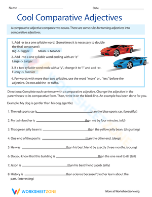 Practice Comparative Adjectives