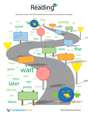 Reading Roundup: Find the Verbs 2