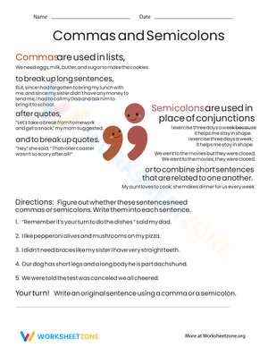 Grammar Learning: Using Commas
