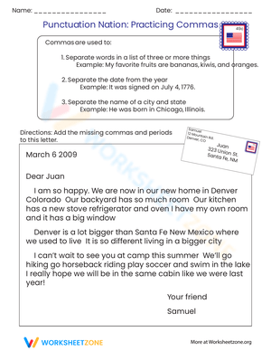 To The Letter Writing Worksheet