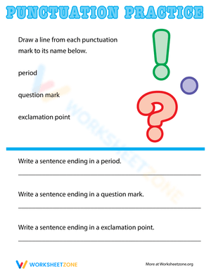 Basic Punctuation Worksheet